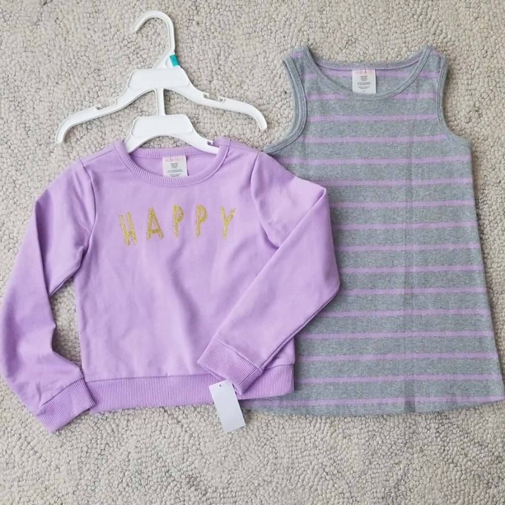 Tops Purple tank and longsleeve